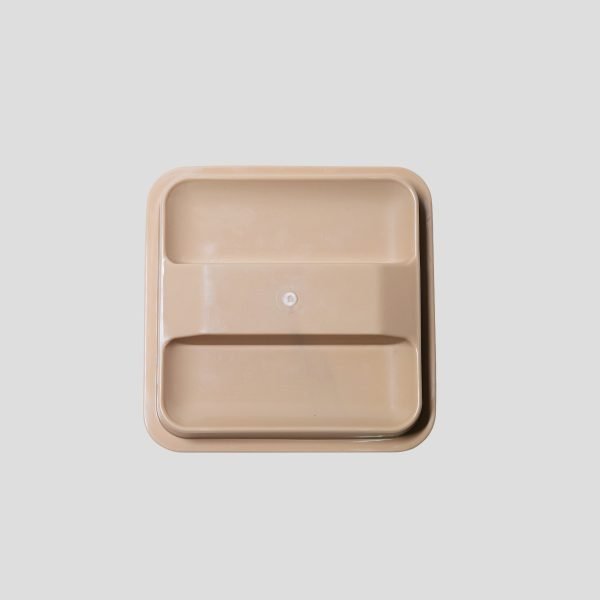 3 Qt Square Ice Bucket in Beige Ice Bucket