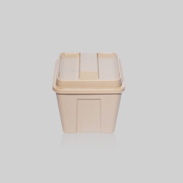 3 Qt Square Ice Bucket in Beige Ice Bucket