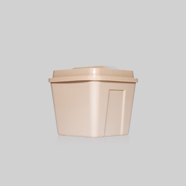 3 Qt Square Ice Bucket in Beige Ice Bucket