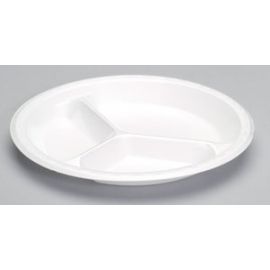 Plate Styrofoam - 3 Compartment