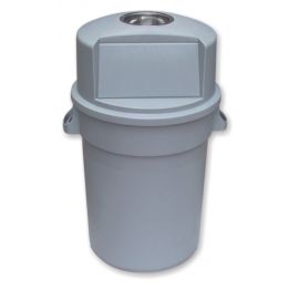 Waste Container 32 Gallon - Round W/ Ashtray - 7517