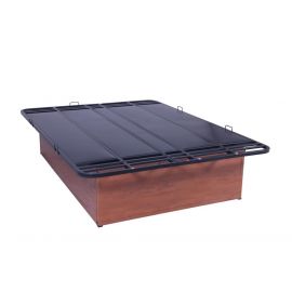 Oak Platform Bed Frame 17" - King